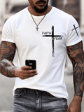 Men's Faith Printed Casual T-Shirt