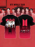 Men's Retro Music Art Printed Top