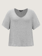 Stretchy-Fit Ribbed Texture Lounge Set