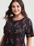 Pure Cotton Dense Floral Print T-Shirt