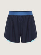 Color Contrast Curvy Hem Swim Bottoms