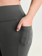 Stretchy Wide Waistband Pocket Leggings