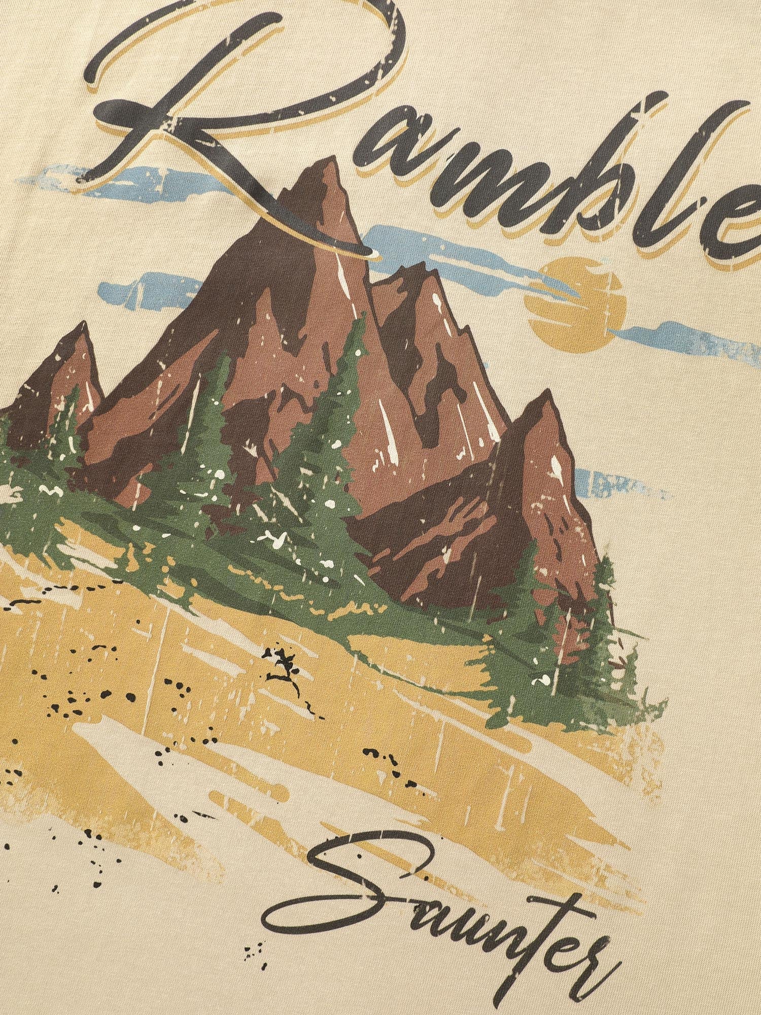 Cotton Vacation-Ready Print T-Shirt