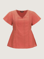 Cotton Breezy Eyelet Textured Blouse