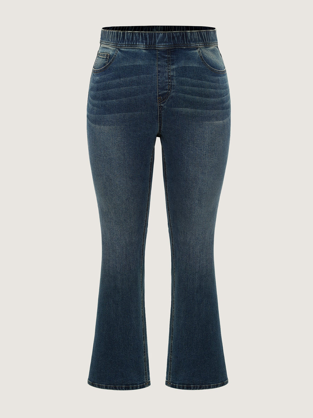 Pull-On Elastic Waistband Jeans