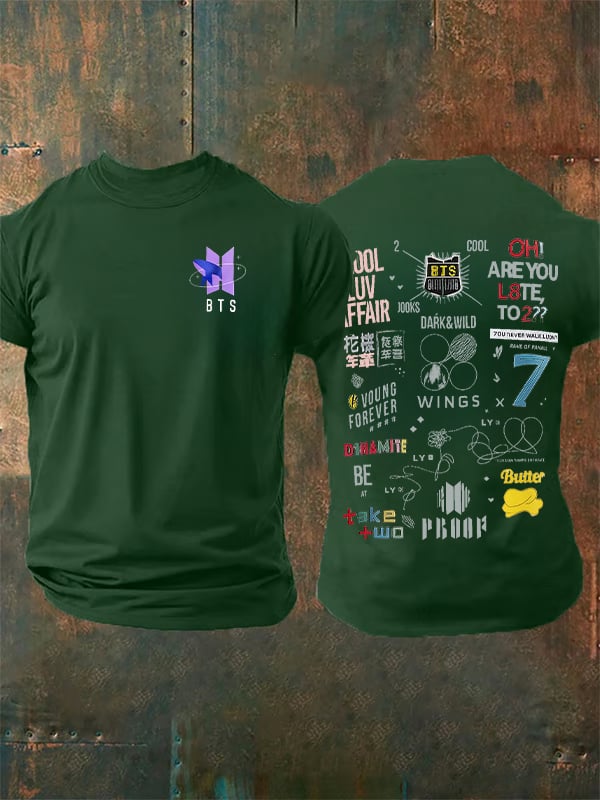 Men's  BTS Print T-Shirt