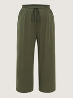 Supersoft Drawstring Waist Straight Leg Pants