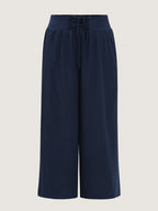 Wide Cross-Tie Waistband Pants