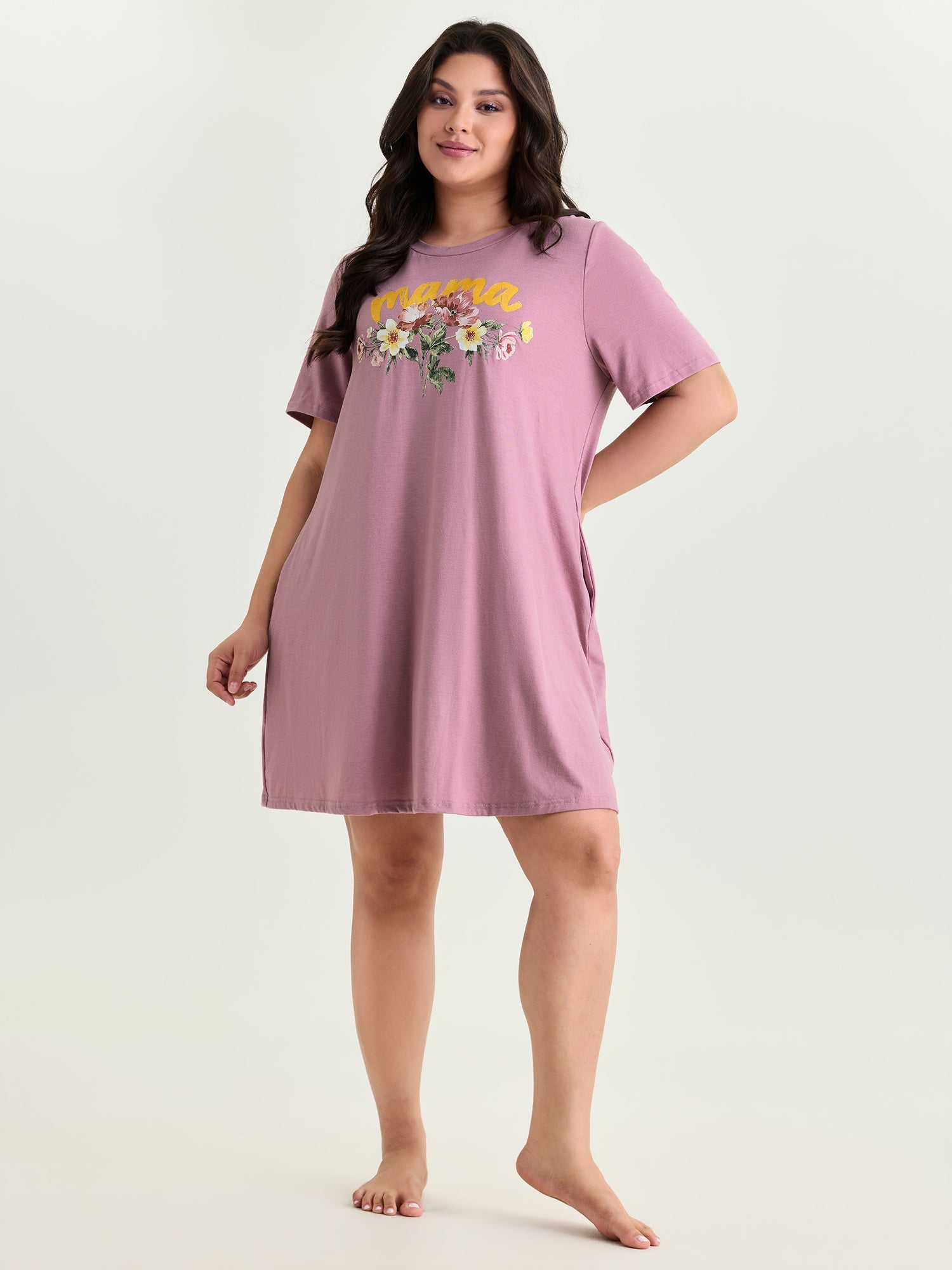 Supersoft Floral Print Lounge Dress