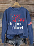 Retro Last Show Print Sweatshirt