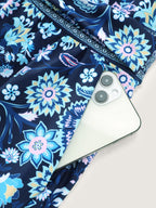 Floral Escape Pockets One-Piece Swimsuit