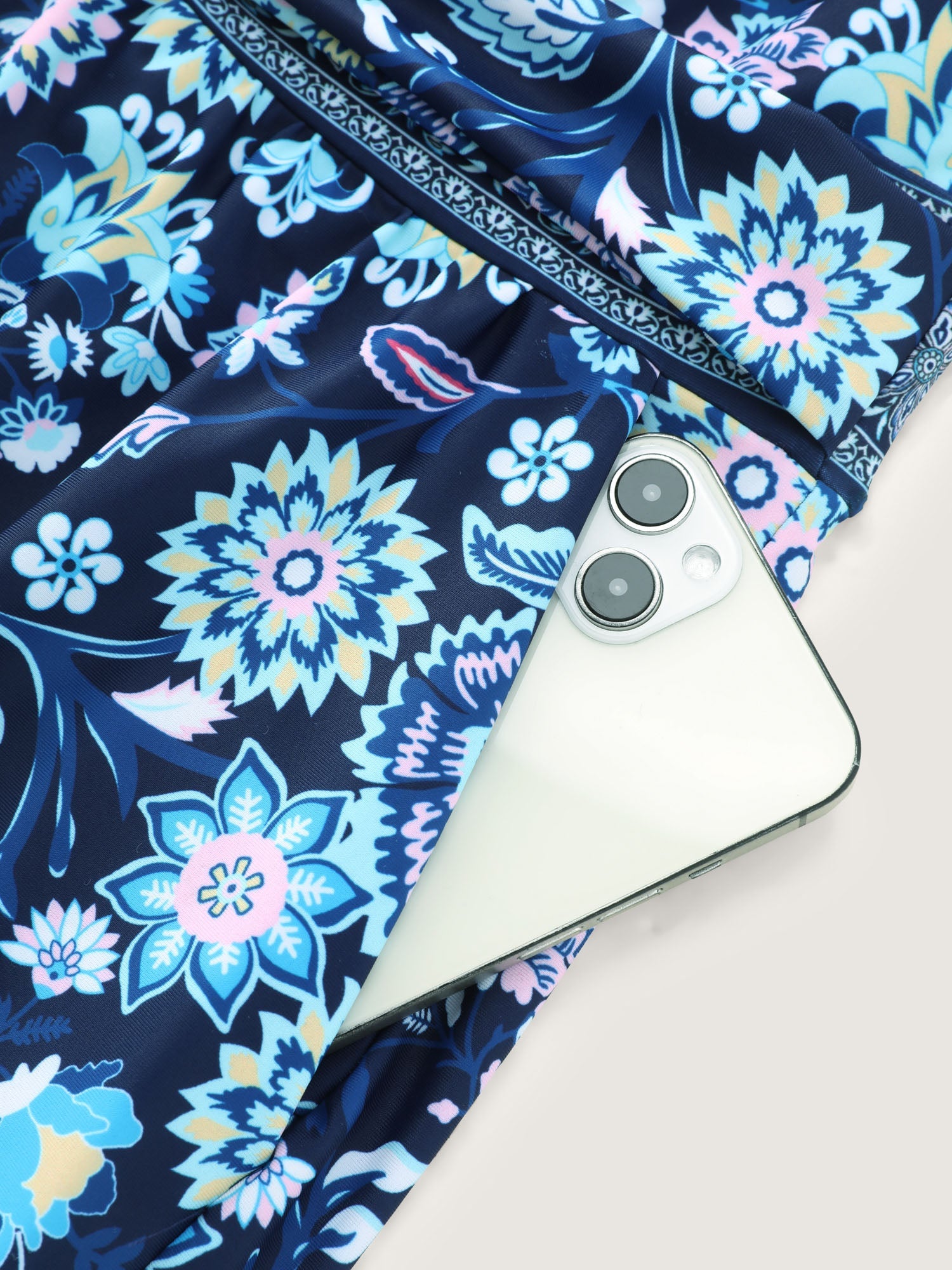 Floral Escape Pockets One-Piece Swimsuit