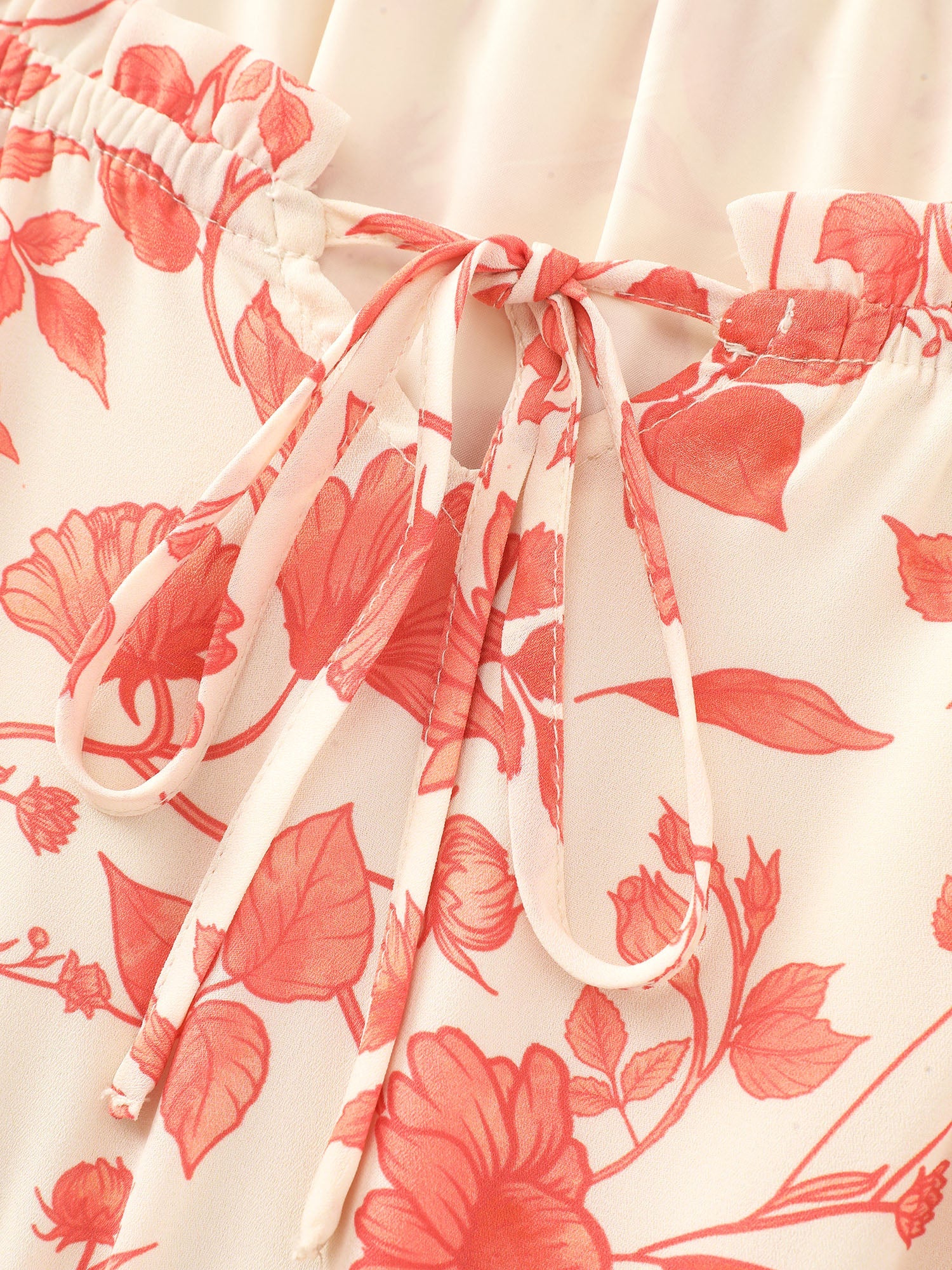 Floral Ruffled Edge Tiered Maxi Dress