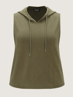 Supersoft Drawstring Neckline Tank Top