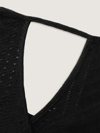 Stretchy Textured Round Neck Tank Top