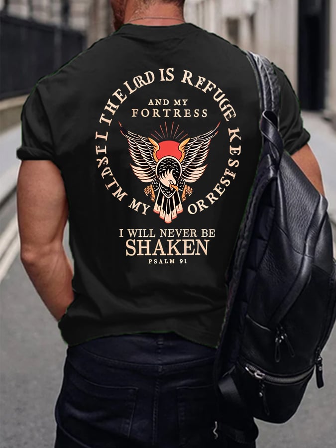Men's Psalm 91 Printed Casual T-Shirt