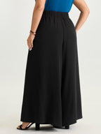 Classic Pleated Wide-Leg Pants