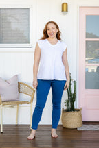 Corey Pull on Jeans in Mid Blue