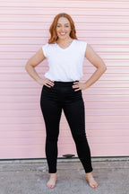 Corey Pull on Jeans in Black