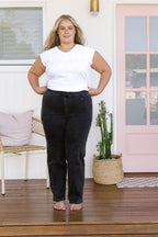 Lara Pull on Jeans in Vintage Black