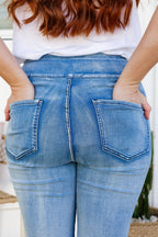 Corey Pull on Jeans in Light Blue