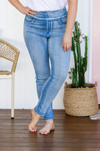 Corey Pull on Jeans in Light Blue