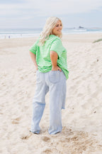 Jace Relaxed Ripped Jeans in Light Blue
