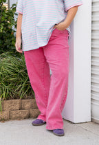 Soho Jeans in Pink Acid Wash