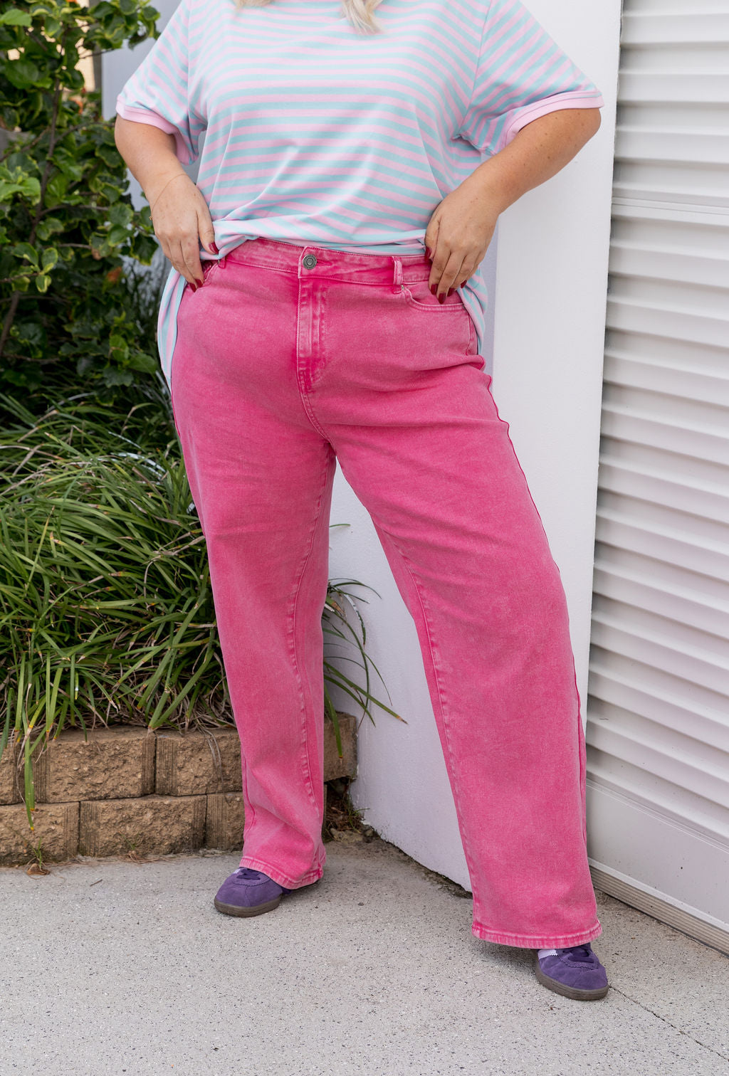 Soho Jeans in Pink Acid Wash