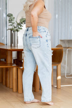 Stevie Jean in Light Blue Acid Wash
