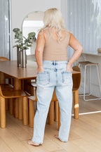 Stevie Jean in Light Blue Acid Wash