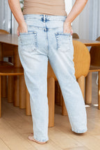 Stevie Jean in Light Blue Acid Wash