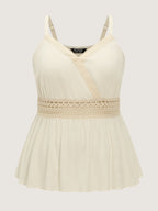 Breathable Contrast Waistline Tank Top