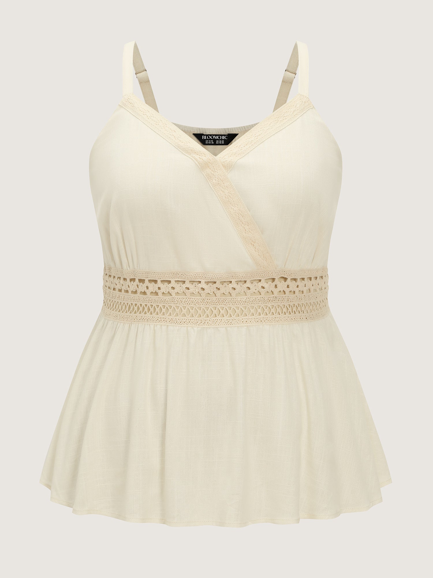 Breathable Contrast Waistline Tank Top