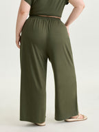 Supersoft Drawstring Waist Straight Leg Pants