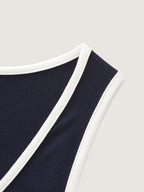 Stretchy Color Contrast Tank Top