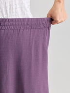 Drawstring Waist Ruffled Hem Pants