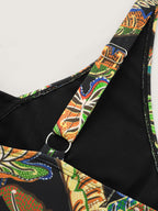Tropical Escape Layered One-Piece Swimsuit
