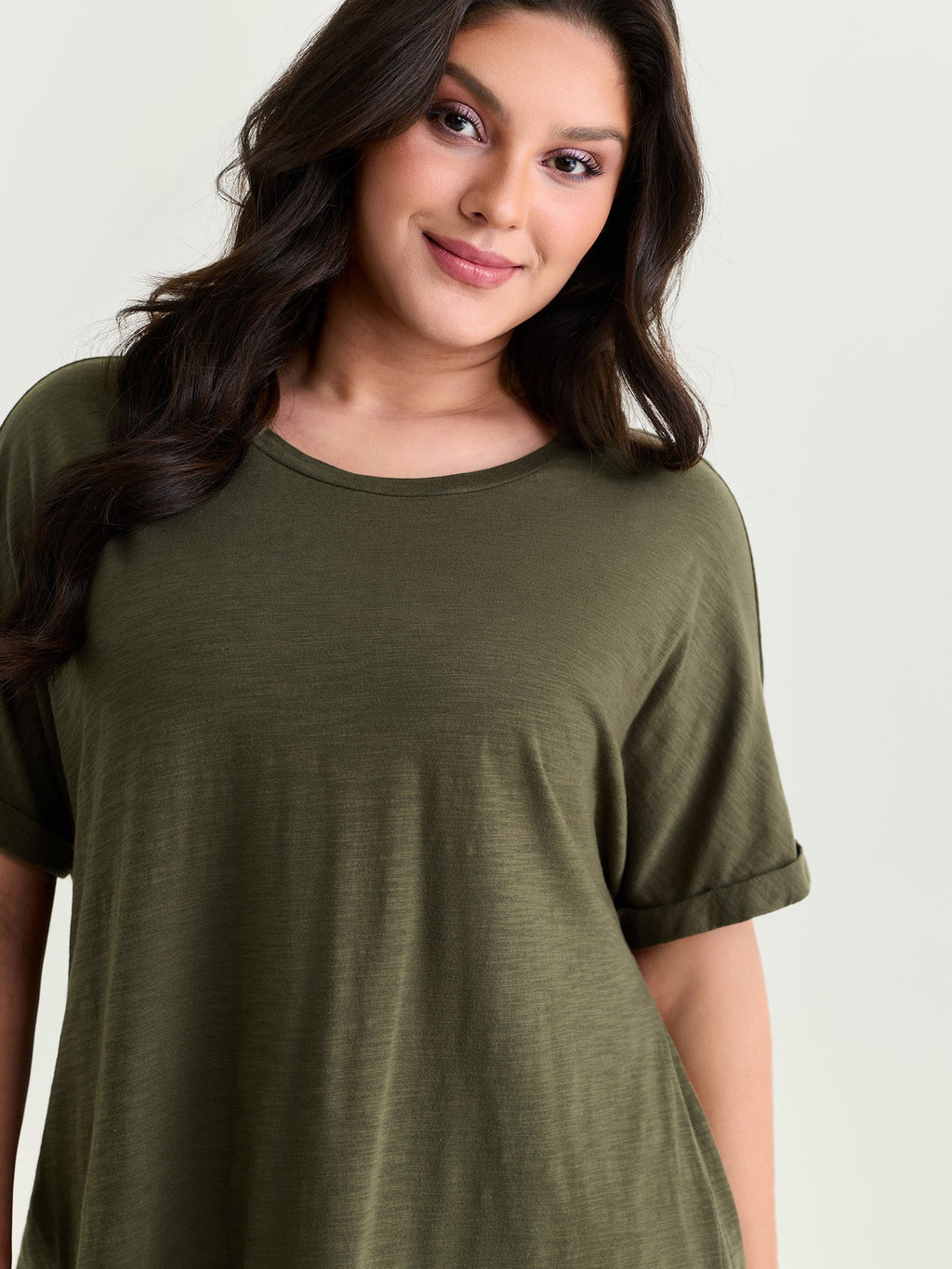 Cotton Open Back Detail T-Shirt