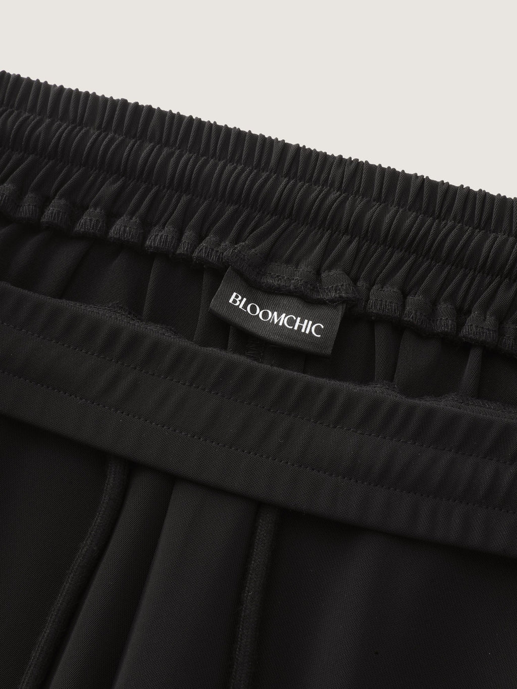 Lace Side Panels Drawstring Pants