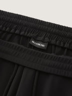 Lace Side Panels Drawstring Pants