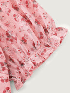 Floral Romance Bust-Friendly Shirred Blouse