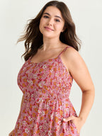 Supersoft Floral Print Cami Midi Dress