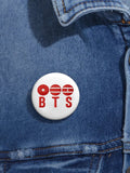 Unisex BTS Fan Print Brooch For