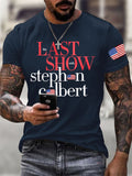 Men's Retro Last Last Show Print T-Shirt