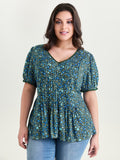 Supersoft Micro Floral Print Blouse