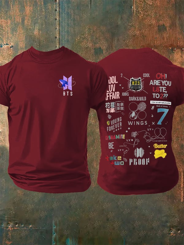 Men's  BTS Print T-Shirt