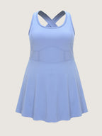 Stretchy Sculpted Fit And Flare Pocket Mini Dress
