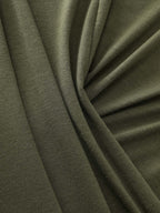 Supersoft Stretchy Overlap Pleated Knit Top