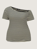 Stretchy Classic Striped Print T-Shirt